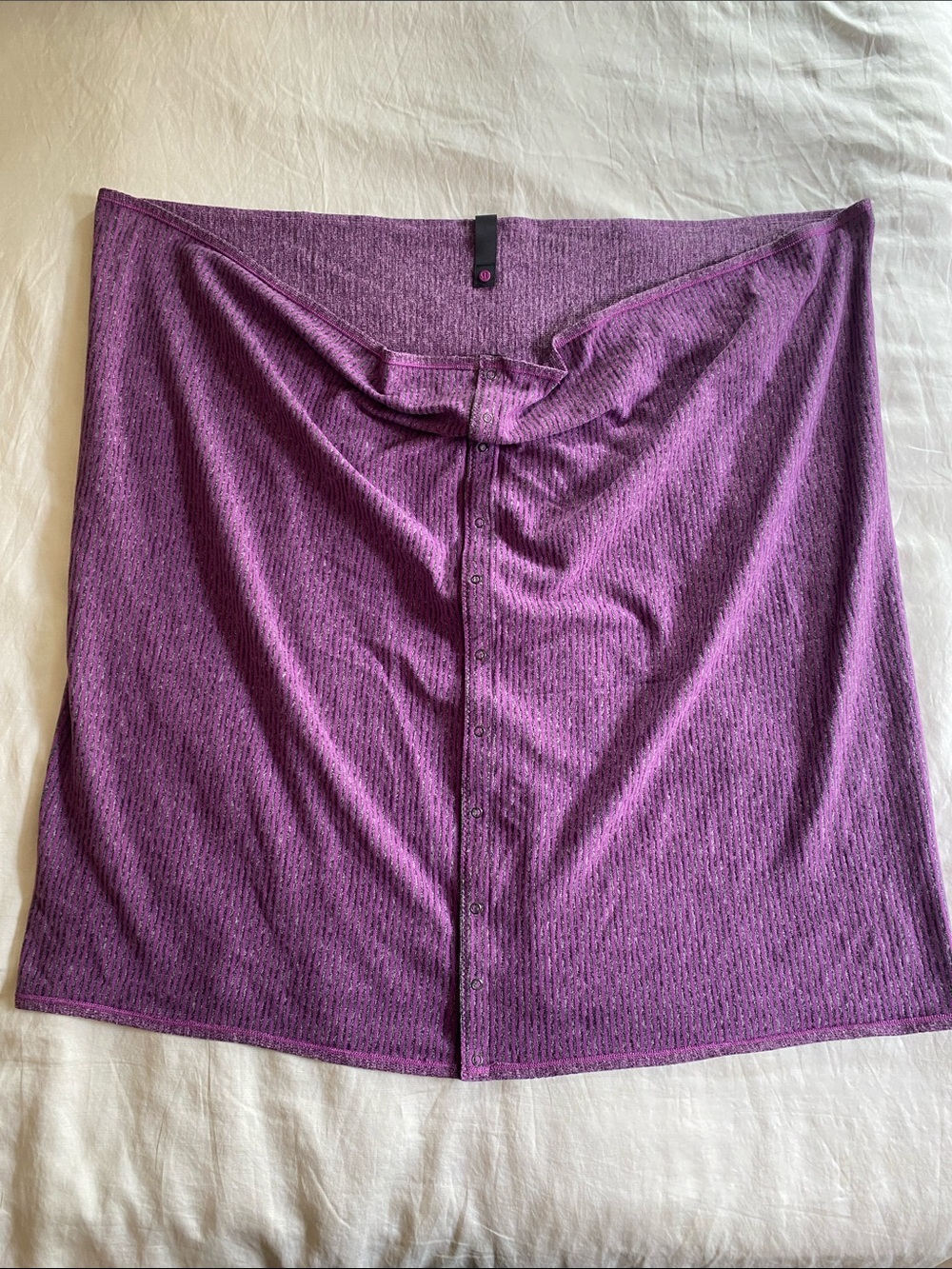 Purple Button-Front Women's Skirt